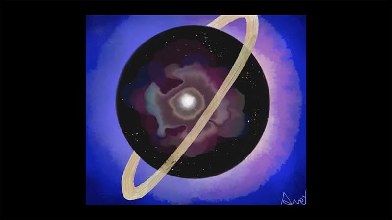 Saturno in uno schizzo – Aurora 11 anni