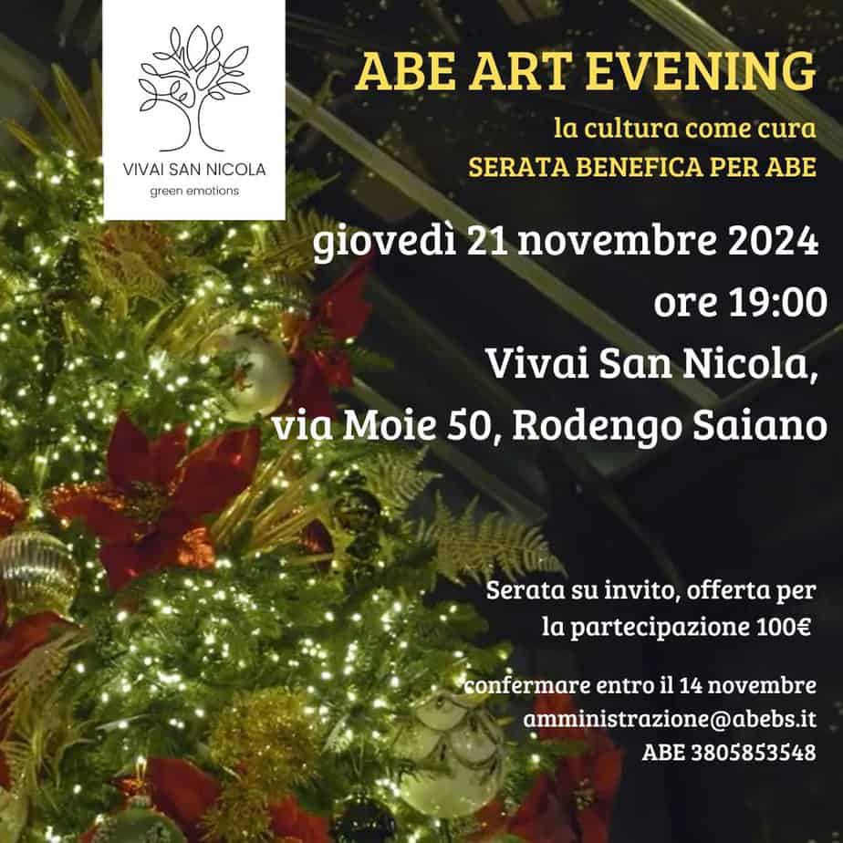 ABE ART EVENING – la cultura come cura